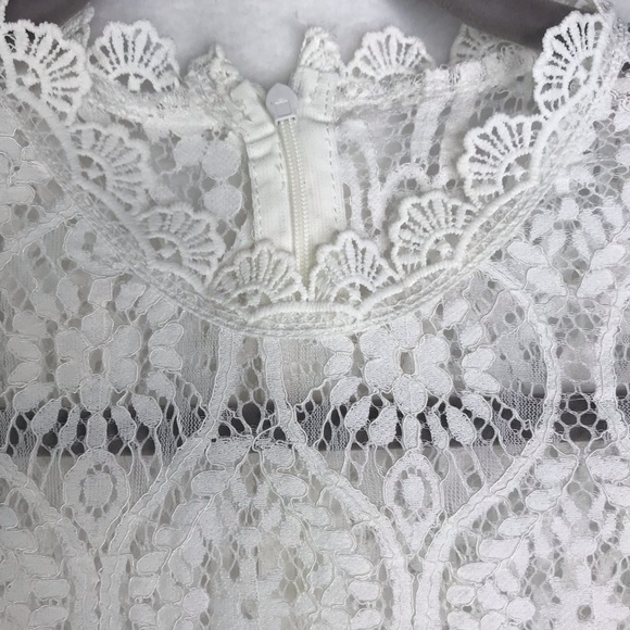 Lulu’s | Women’s White Lace Dress Size Small - Picture 12 of 14